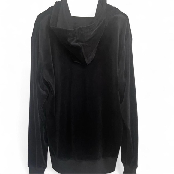 Killstar ‘Fester’ Black Velour Unisex Oversized Hooded Sweatshirt Size L - Picture 3 of 6